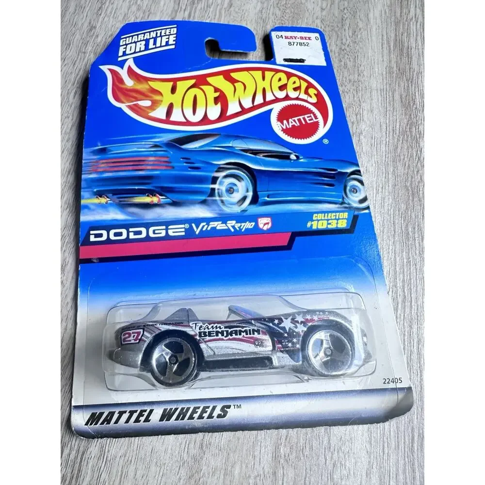 1998 Hot Wheels Collector No #1038 DODGE VIPER RT/10 Silver w/3 Spoke H62